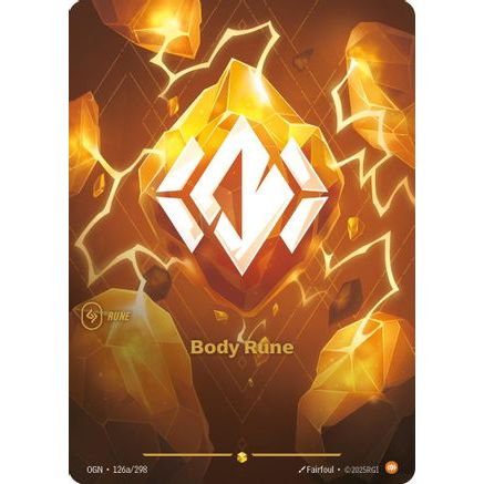 Body Rune (Alternate Art) (126a/298) - Origins Foil