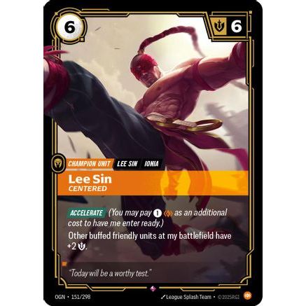 Lee Sin - Centered (151/298) - Origins Foil