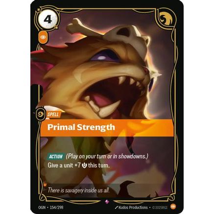 Primal Strength (154/298) - Origins Foil