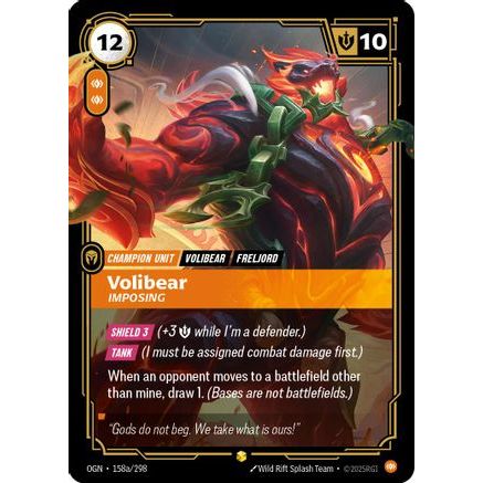 Volibear - Imposing (Alternate Art) (158a/298) - Origins Foil