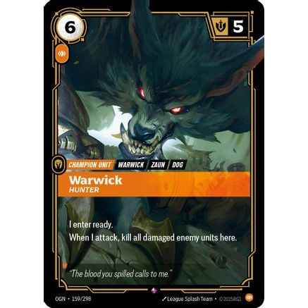 Warwick - Hunter (159/298) - Origins Foil