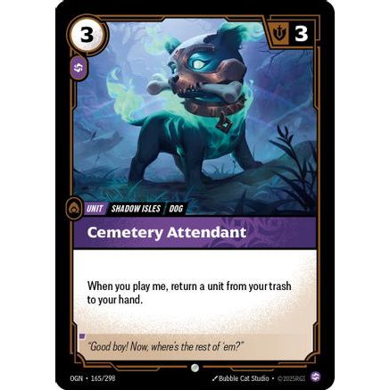 Cemetery Attendant (165/298) - Origins