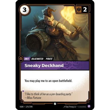 Sneaky Deckhand (176/298) - Origins Foil