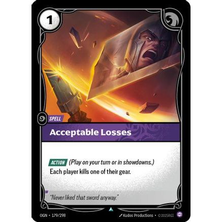 Acceptable Losses (179/298) - Origins