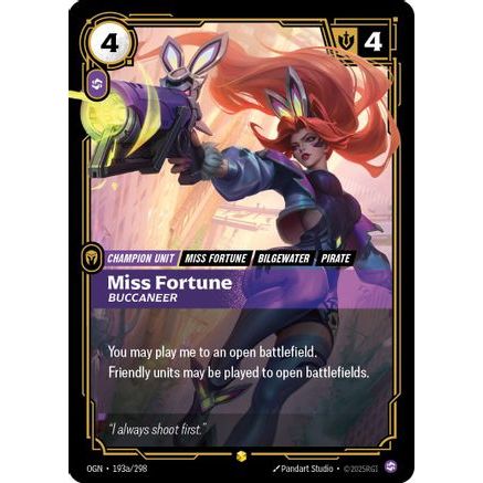 Miss Fortune - Buccaneer (Alternate Art) (193a/298) - Origins Foil