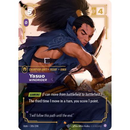 Yasuo - Windrider (205/298) - Origins Foil
