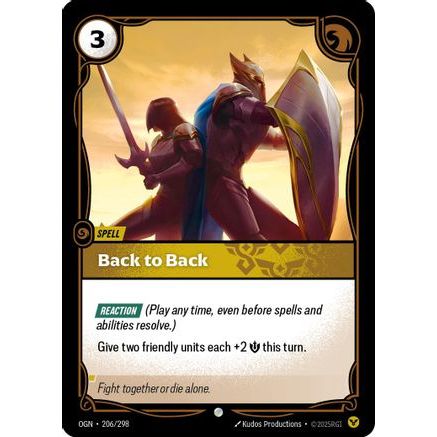 Back to Back (206/298) - Origins