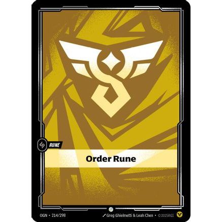 Order Rune (214/298) - Origins