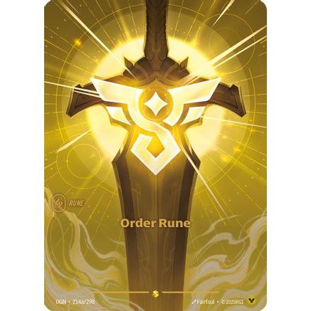 Order Rune (Alternate Art) (214a/298) - Origins Foil