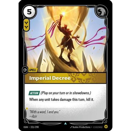 Imperial Decree (221/298) - Origins