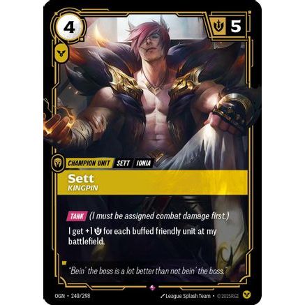 Sett - Kingpin (240/298) - Origins Foil
