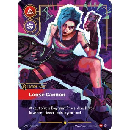 Jinx - Loose Cannon (Showcase) (301/298) - Origins Foil