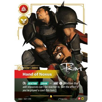 Darius - Hand of Noxus (Signature) (302*/298) - Origins Foil