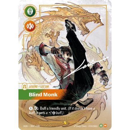 Lee Sin - Blind Monk (Signature) (304*/298) - Origins Foil