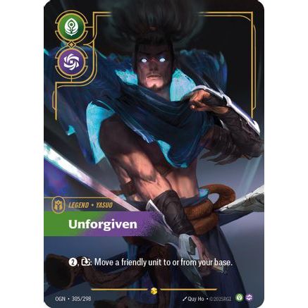Yasuo - Unforgiven (Showcase) (305/298) - Origins Foil