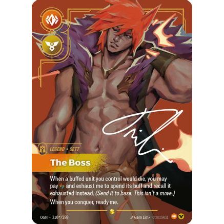 Sett - The Boss (Signature) (310*/298) - Origins Foil