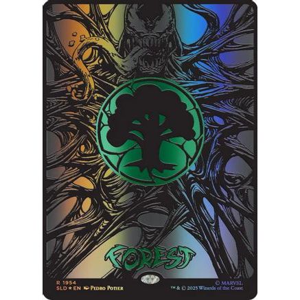 Forest (1954) (Raised Foil) (SLD-1954) - Secret Lair Drop Series Foil