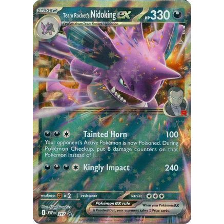 Team Rocket's Nidoking ex - 217 217 - SV Scarlet & Violet Promo Cards Holofoil
