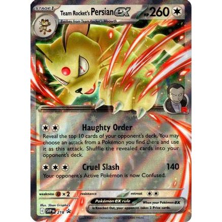 persian pokemon card price Team Rocket's Persian ex - 218 218
