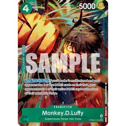 Monkey.D.Luffy - PRB02-005 (Alternate Art) (PRB02-005) - Premium Booster -The Best- Vol. 2 Foil
