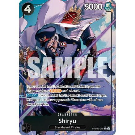 Shiryu (Alternate Art) (PRB02-015) - Premium Booster -The Best- Vol. 2 Foil