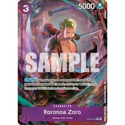Roronoa Zoro - OP09-076 (Alternate Art) (OP09-076) - Premium Booster -The Best- Vol. 2 Foil