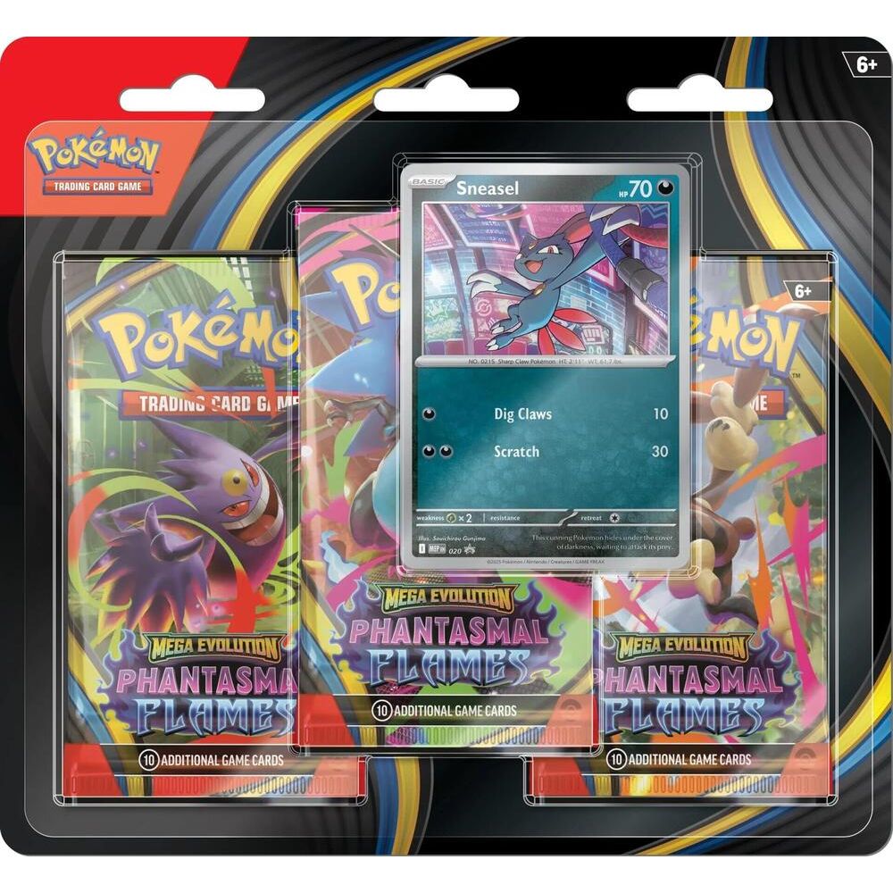 Pokemon TCG: Mega Evolution: Phantasmal Flames 3 Pack Blister