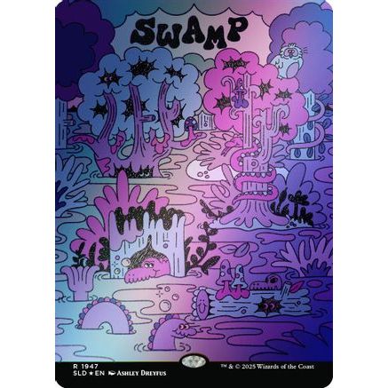 Swamp (1947) (Rainbow Foil) (SLD-1947) - Secret Lair Drop Series Foil