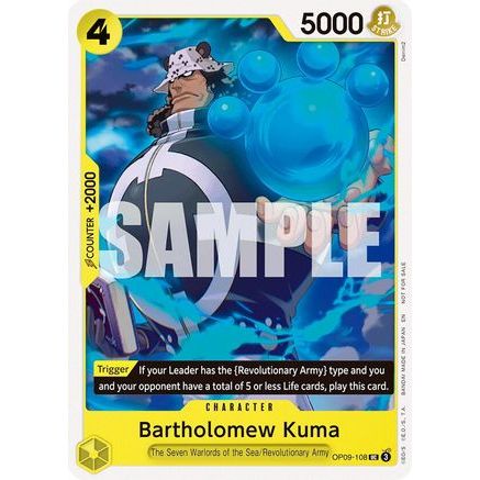 Bartholomew Kuma (Tournament Pack 2025 Vol. 4) (OP09-108) - One Piece Promotion Cards