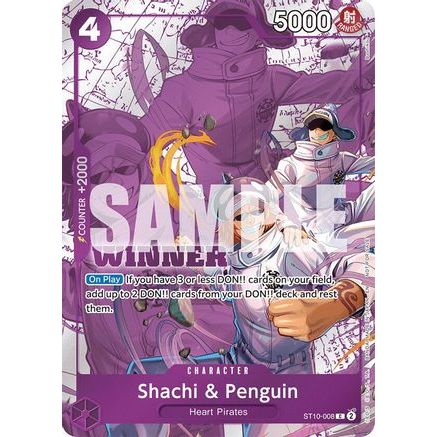 Shachi & Penguin (Winner Pack 2025 Vol. 4) (ST10-008) - One Piece Promotion Cards Foil
