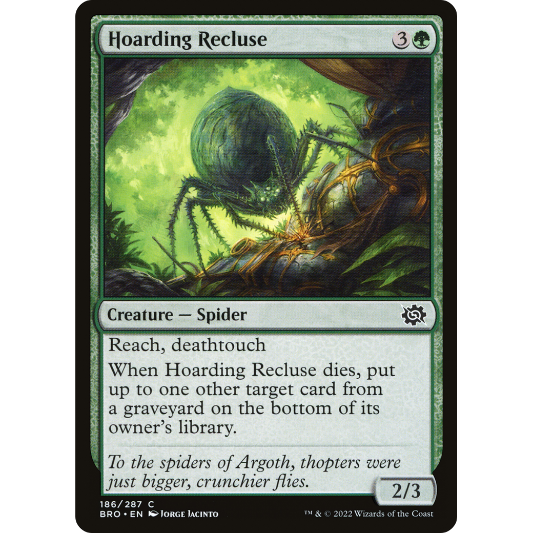 Hoarding Recluse (BRO-186) - The Brothers' War Foil