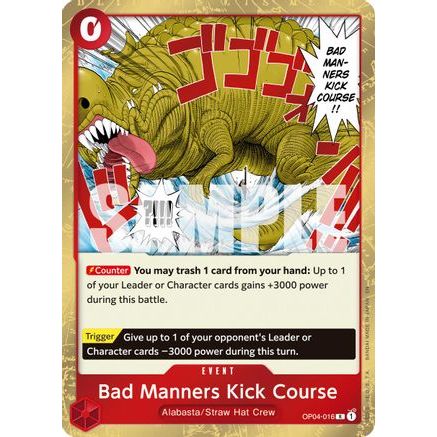 Bad Manners Kick Course (Reprint) (OP04-016) - Premium Booster -The Best- Vol. 2 Foil