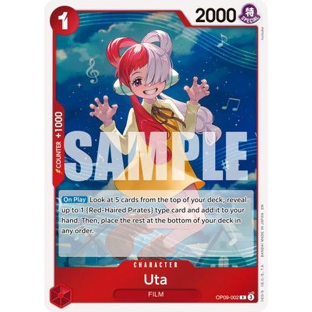 Uta (Reprint) (OP09-002) - Premium Booster -The Best- Vol. 2 Foil