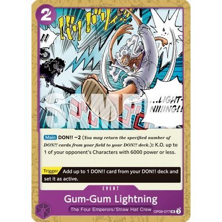 Gum-Gum Lightning (Reprint) (OP09-077) - Premium Booster -The Best- Vol. 2