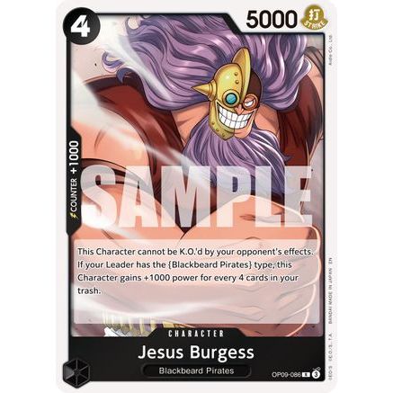 Jesus Burgess (Reprint) (OP09-086) - Premium Booster -The Best- Vol. 2 Foil