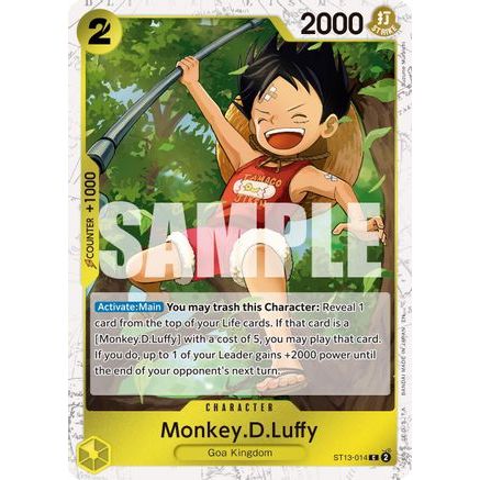 Monkey.D.Luffy - ST13-014 (Pirate Foil) (ST13-014) - Premium Booster -The Best- Vol. 2 Foil