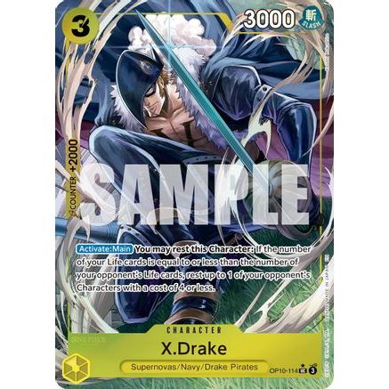 X.Drake (Alternate Art) (OP10-114) - Premium Booster -The Best- Vol. 2 Foil