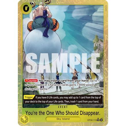 You're the One Who Should Disappear (Alternate Art) (OP06-115) - Premium Booster -The Best- Vol. 2 Foil
