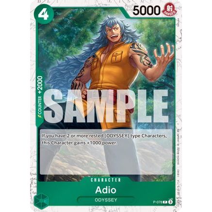 Adio (Pirate Foil) (P-078) - Premium Booster -The Best- Vol. 2 Foil
