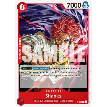 Shanks - P-083 (Reprint) (P-083) - Premium Booster -The Best- Vol. 2