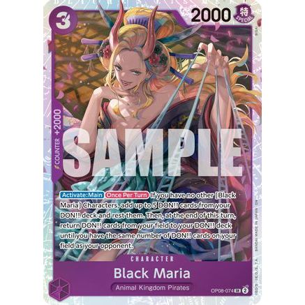 Black Maria (Reprint) (OP08-074) - Premium Booster -The Best- Vol. 2 Foil