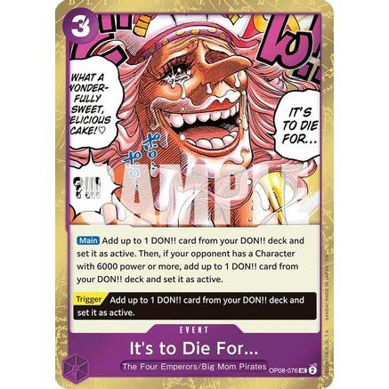 It's to Die For (Pirate Foil) (OP08-076) - Premium Booster -The Best- Vol. 2 Foil