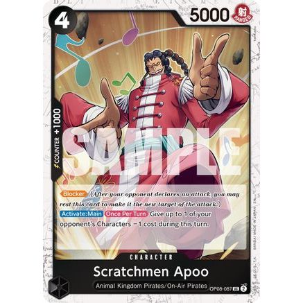 Scratchmen Apoo - OP08-087 (Pirate Foil) (OP08-087) - Premium Booster -The Best- Vol. 2 Foil