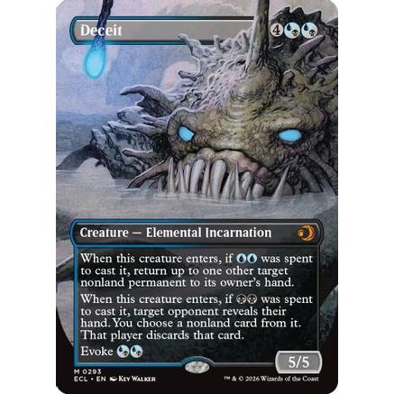 Deceit (Borderless) (ECL-293) - Lorwyn Eclipsed Foil