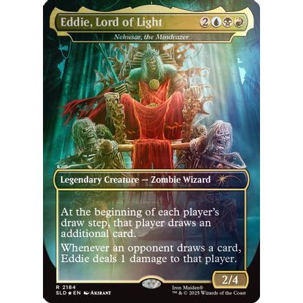 Eddie, Lord of Light - Nekusar, the Mindrazer (Rainbow Foil) (SLD-2184) - Secret Lair Drop Series Foil