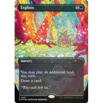 Explore (2327) (Confetti Foil) (SLD-2327) - Secret Lair Drop Series Foil