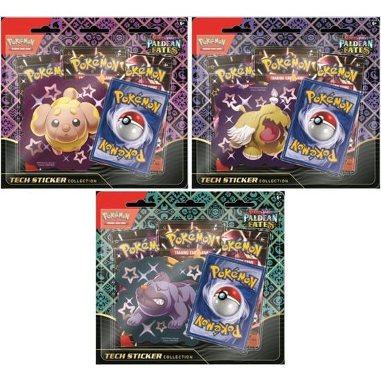 Pokemon TCG: Scarlet & Violet - Paldean Fates Tech Sticker Collection (Styles may vary)