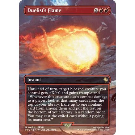 Duelist's Flame (Borderless) (FIC-452) - Commander: FINAL FANTASY