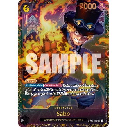 Sabo (Store Treasure Cup 2025) (OP13-120) - One Piece Promotion Cards Foil
