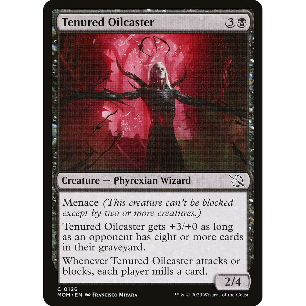 Tenured Oilcaster (MOM-126) - March of the Machine Foil